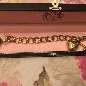Juicy Couture gold charm bracelet